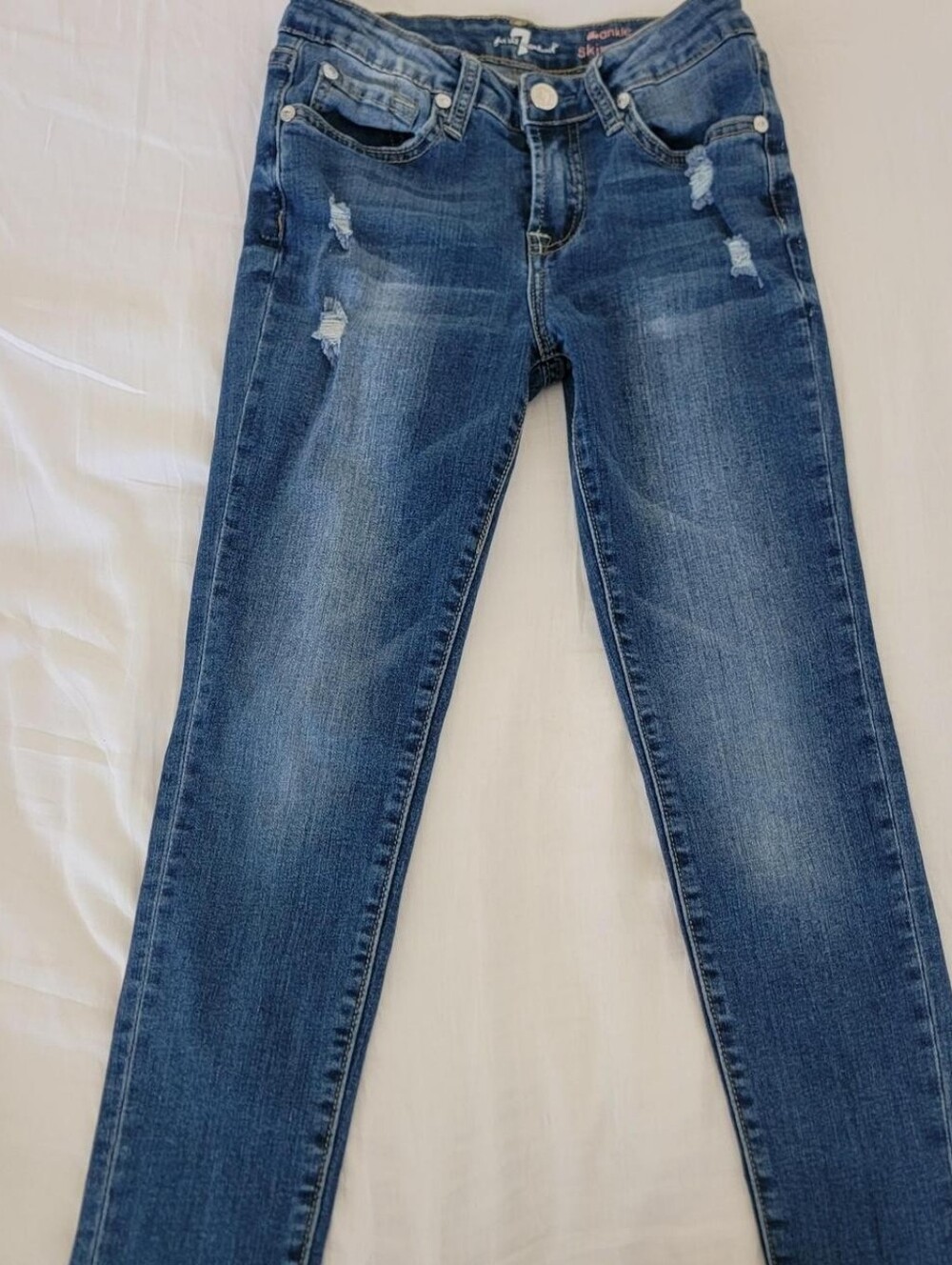 7 For All Mankind The Ankle Skinny Jeans Girls